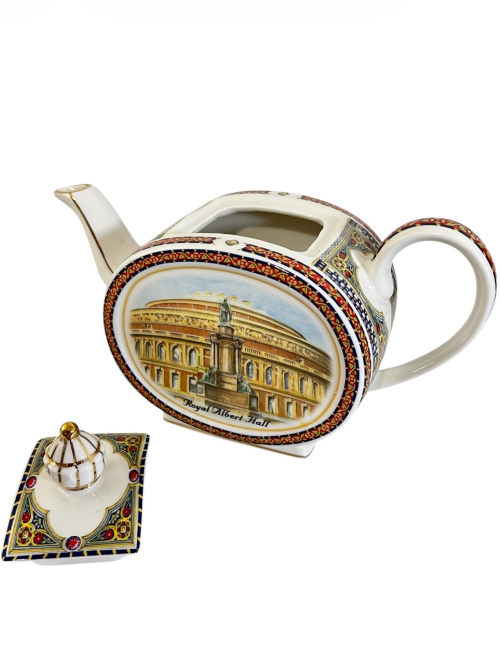 James Sadler Landmarks Royal Albert Hall Oval Teapot With Lid